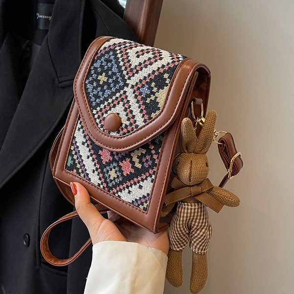 New Shoulder Small Square Mobile Phone Bag