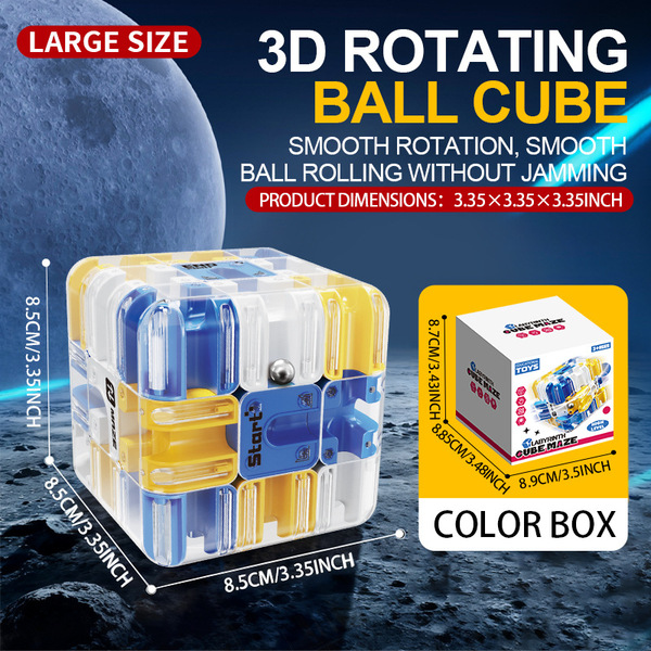Labyrinth 3D Maze Cube: Engaging Brain Teaser Race Game, Relieve Stress Toys - Image 2